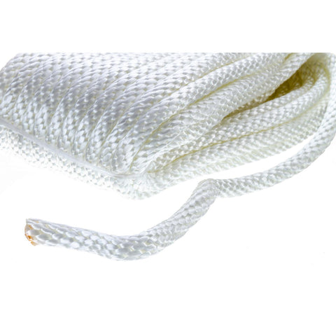 Seachoice Solid Braid Nylon Anchor Line White, 3/8″ x 50'