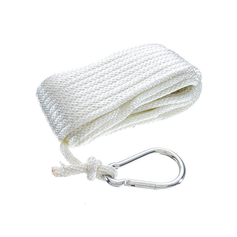 Seachoice Solid Braid Nylon Anchor Line White, 3/8″ x 50'
