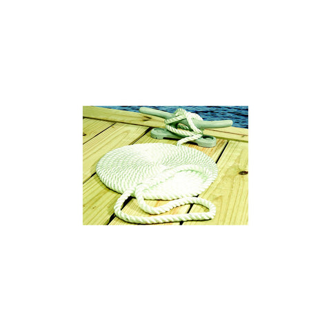 Seachoice 3-Strand Twisted Nylon Dock LineWhite