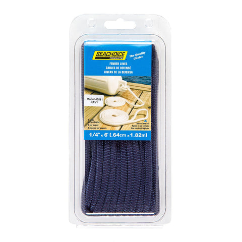 Seachoice Double Braided Nylon Fender Line (2 Per Pack)