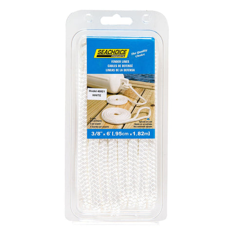 Seachoice Double Braided Nylon Fender Line (2 Per Pack)