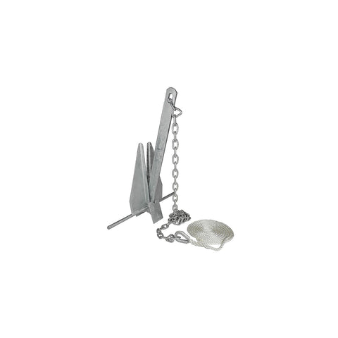 Seachoice Deluxe Anchor Kit (Includes Anchor, 1/4″ x 4' Anchor Lead With (2) 5/16″ Shackles and 3/8″ x 150' Anchor Line)
