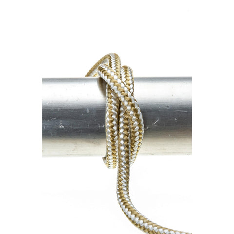 Seachoice Double Braided Nylon Fender Line 1/4″ x 6', Gold/White (2 Per Pack)