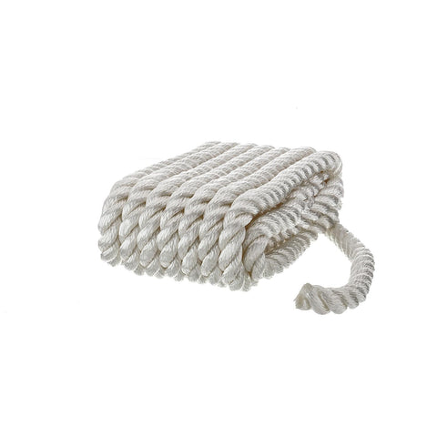 Seachoice 3-Strand Twisted Nylon Dock LineWhite