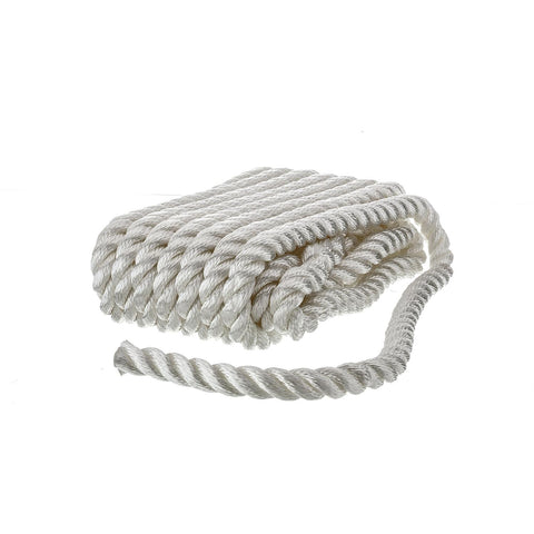 Seachoice 3-Strand Twisted Nylon Dock LineWhite
