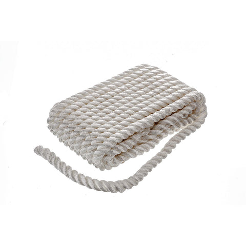 Seachoice 3-Strand Twisted Nylon Dock LineWhite