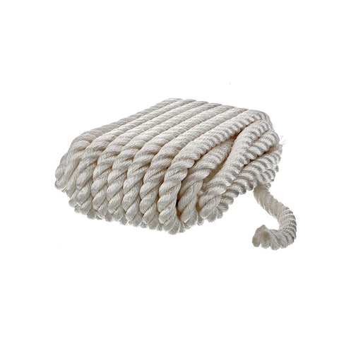Seachoice 3-Strand Twisted Nylon Dock LineWhite