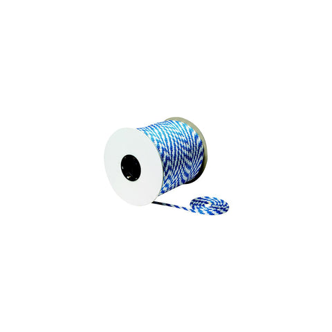 Blue/White Solid Braid MFP Multi-Purpose Spool (Derby Rope), 3/8″ x 500'