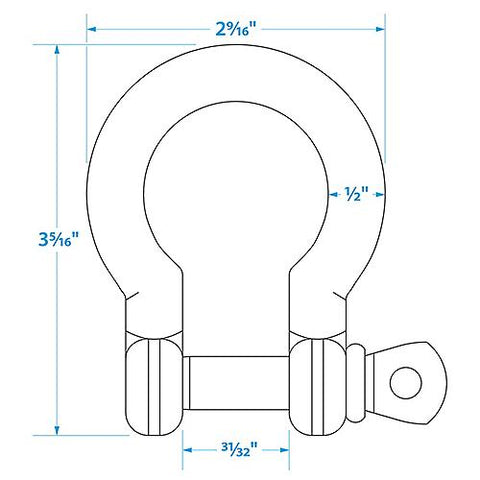 Seachoice Stainless Steel Anchor Shackle