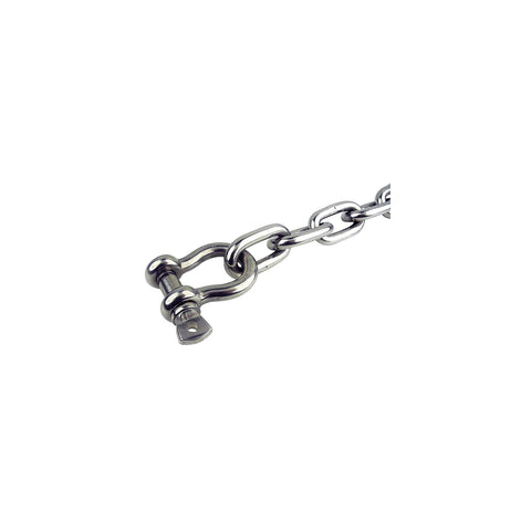 Seachoice 44123 Stainless Steel Anchor Lead Chain, 1/4″ x 4', 5/16″ Shackle