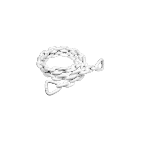 Seachoice White PVC Coated Galvanized Anchor Lead Chain 1/4″ x 4'