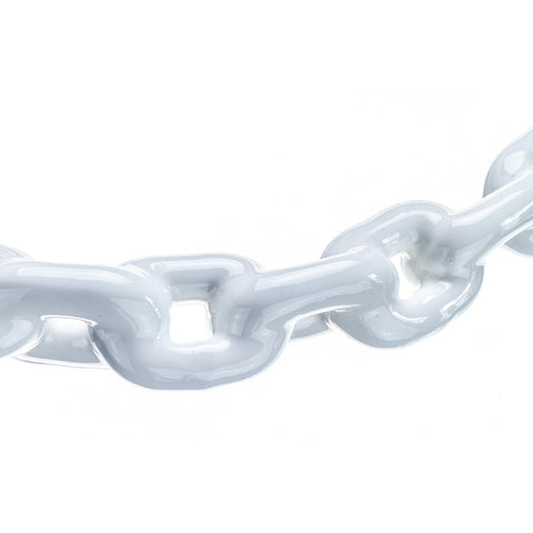 Seachoice White PVC Coated Galvanized Anchor Lead Chain 1/4" x 4'