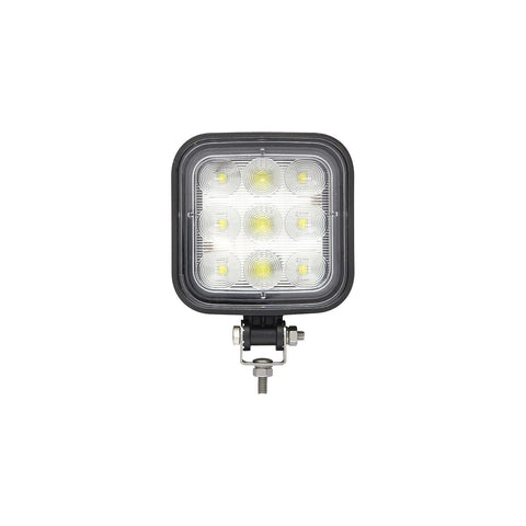Seachoice 51661 LED Flood Beam Square/Wide Angle Work Light, 12/24V, Black Housing, 9 LEDs