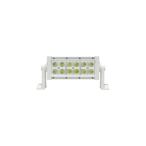 Seachoice 51703 LED Spot/Flood Light Bar, White Housing, 12 LEDs, 7.25″, 12/24V