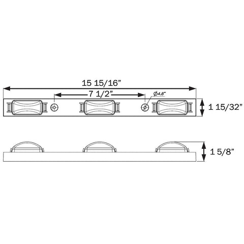 LED Sealed Identification Light Bar