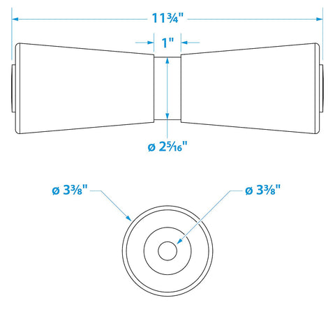 Heavy Duty Keel Roler-12 -5/8 Id(Bulk