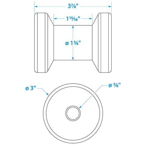 Spool Roller 4-5/8