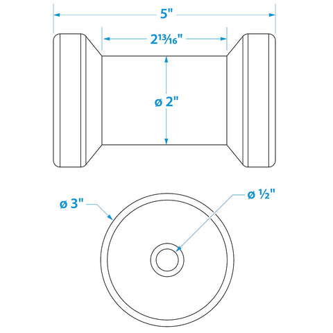 Spool Roller-5 -1/2 Id(Bulk)