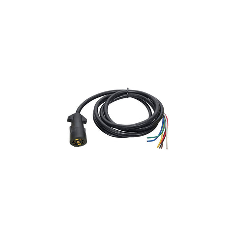 7-Way Trailer Wiring 8' Cable With 7-Way Molded Connector