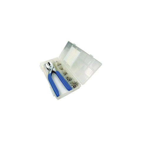 Seachoice 59443 Nickel Plated Brass Snap Kit With Grip Tool - 72 Piece