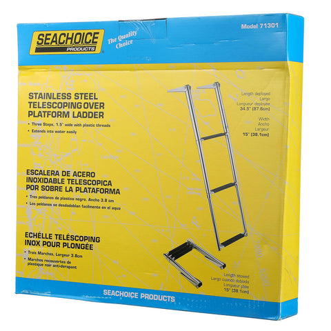 Seachoice Telescoping Ladder Only for Universal Swim Platform With Top Mount Ladder