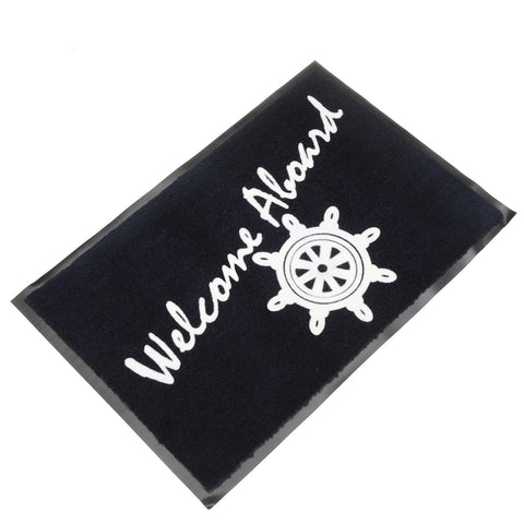 Seachoice 78180 18″ x 27″ Blue Welcome Aboard Mat
