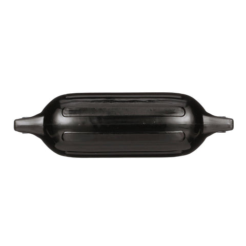 Seachoice 79041 Twin Eye Ribbed Fender, Black, 4.5 x 16″