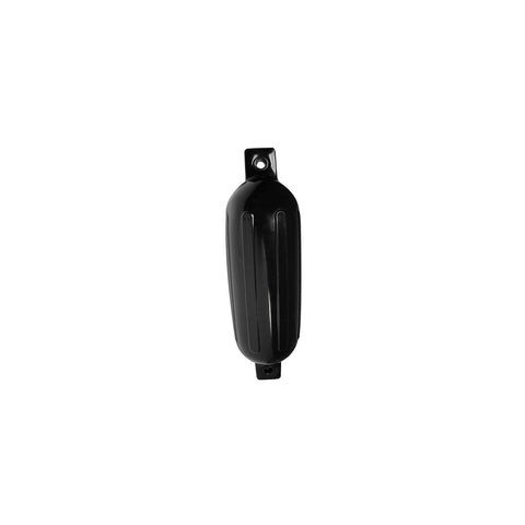 Seachoice 79061 Twin Eye Ribbed Fender, Black, 6.5 x 23″