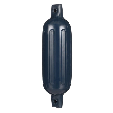 Seachoice 79091 Twin Eye Ribbed Fender, Blue, 6.5 x 23″