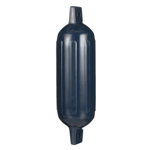Seachoice 79091 Twin Eye Ribbed Fender, Blue, 6.5 x 23″