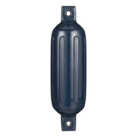 Seachoice 79091 Twin Eye Ribbed Fender, Blue, 6.5 x 23″