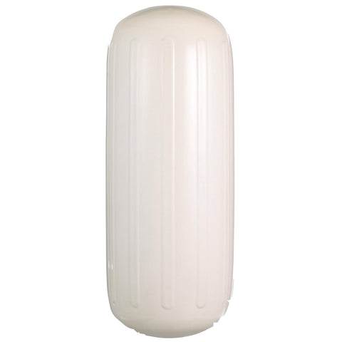 Seachoice 79131 Center Hole Ribbed Fender, White, 10″ x 25″