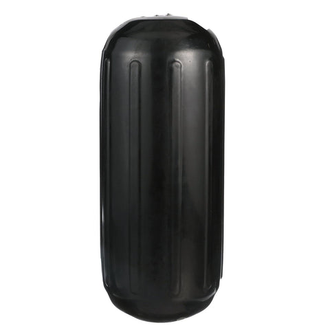 Seachoice 79151 Center Hole Ribbed Fender, Black, 8″ x 20″