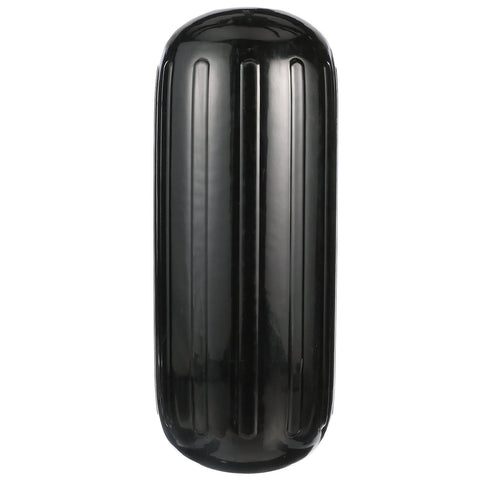 Seachoice 79161 Center Hole Ribbed Fender, Black, 10″ x 25″