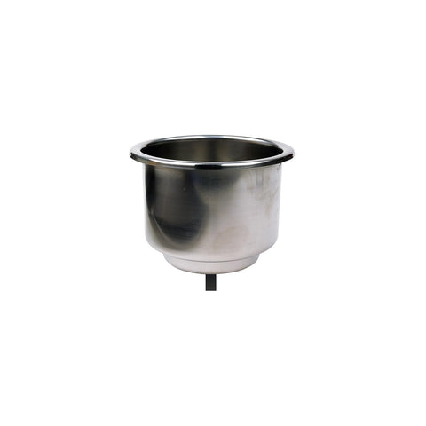 Seachoice 79391 Stainless Steel Recessed Drink Holder With Red LED Light