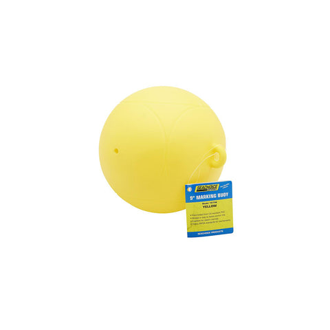 Seachoice 79756 Slalom/Marking Buoy - Yellow, 9″ Dia.