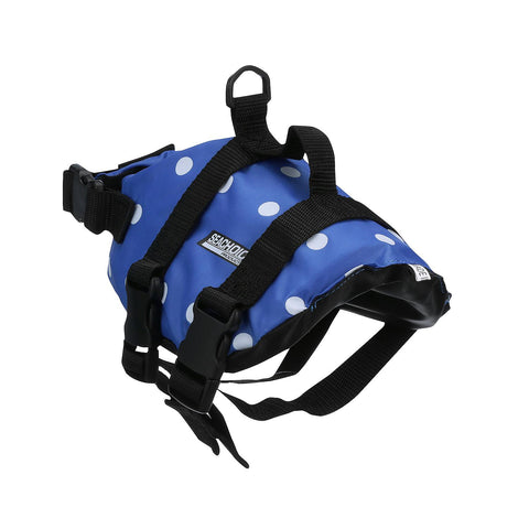 Seachoice 86260 Dog Life Vest - Blue Polka Dot, XXS