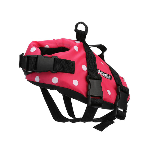 Seachoice 86360 Dog Life Vest - Pink Polka Dot, XXS