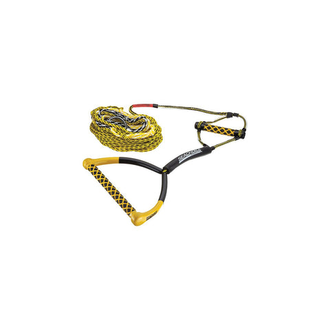 Seachoice 86801 5-Section Wakeboard Rope, 75', 15″ Handle with Textured EVA Grip and 6″ Trick Handle