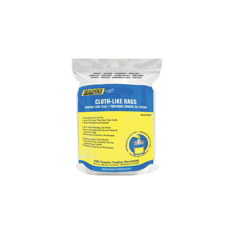Seachoice 90021 Cloth-Like Rags, 100-ct. Bag