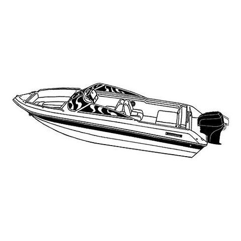 Carver 77019F10 V-Hull Runabouts With Windshield &amp; Hand Or Bow Rails - (Including Eurostyle), 19'6, Slate Gray Poly-Flex II