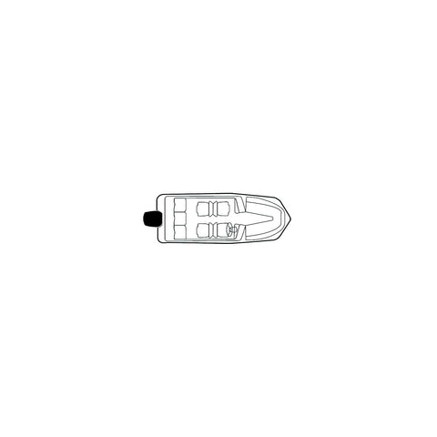 Carver 79004 Flex-Fit PRO Poly-Flex II Tri-Hull or V-Hull Boats I/O or O/B, Slate Gray