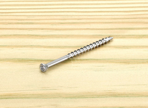 Starborn Deckfast No. 7 X 2-1/4 in. L Silver Star Trim Head Deck Screws 1 lb