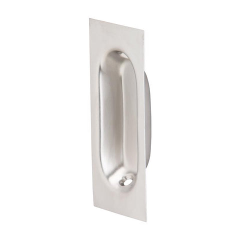 Schlage Ives Series 22B26D Rectangular Pull, 3-1/8 in W, 7/16 in D, 1-5/16 in H, Brass, Satin Chrome