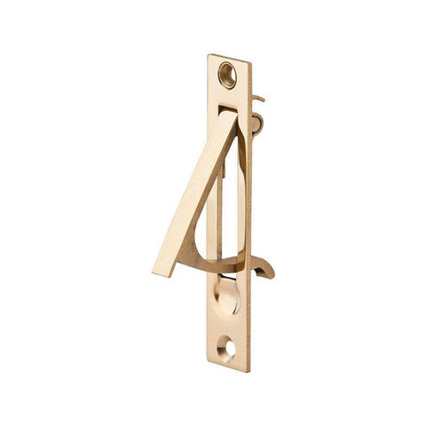 Schlage 230B3 Pocket Door Pull, 1-5/8 in W, 3-7/8 in H, Brass, Brass