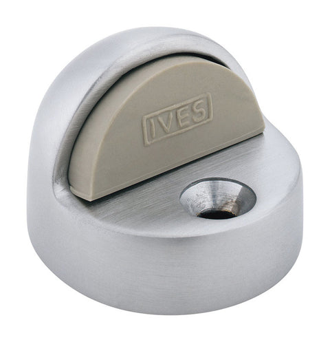 Schlage 438B26D Door Stop, 1-3/8 in OAH, 9/16 in Base height, Base Diameter 1-3/4in x 2in, Oval, Floor Mount