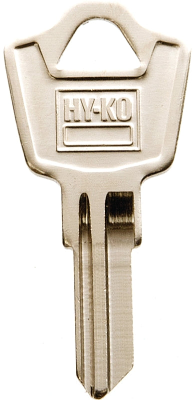 Hy-Ko 11010ES8 Key Blank, Brass, Nickel, For: ESP Vehicle Locks, Pack of 10