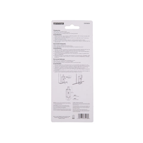 ProSource 33083ZCB-PS Foot Bolt, 9/16 in Bolt Head, 5 in L Bolt, Steel, Zinc