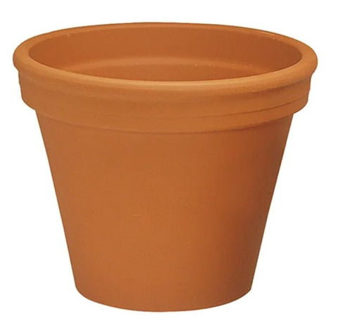 Border Concepts 800119 German Standard Pot, 12-1/4 in Dia, 9-3/4 in H, Clay, Terracotta, Pack of 2