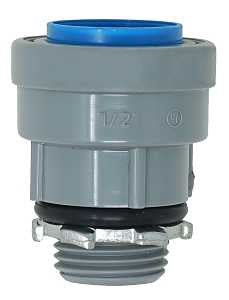 Southwire SIMPush 65083903 Conduit Adapter, 3/4 in Male, 1.65 in Dia, 1.83 in L, PVC